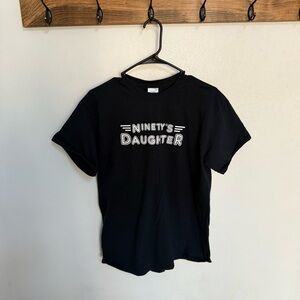 Gildan Black Ninety’s Daughter T-Shirt